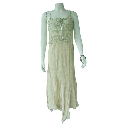 Ralph Lauren Kleid aus Seide in Creme