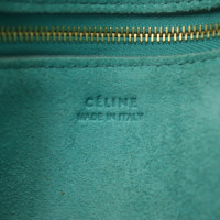 Céline Sangle Shoulder en Cuir en Turquoise