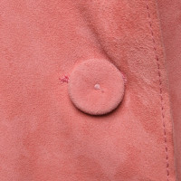 Philosophy Di Alberta Ferretti cappotto color salmone in camoscio