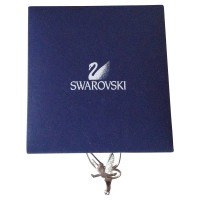 Swarovski Red flower rhinestone necklace earrings with box