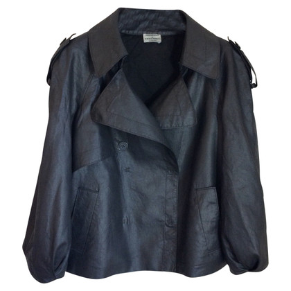 Philosophy Di Alberta Ferretti Jacket/Coat Linen in Black