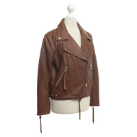 Acne Leather jacket in brown