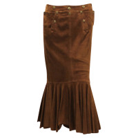 Ralph Lauren Jupe en Daim en Marron