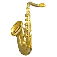 Yves Saint Laurent Saxophone music brooch
