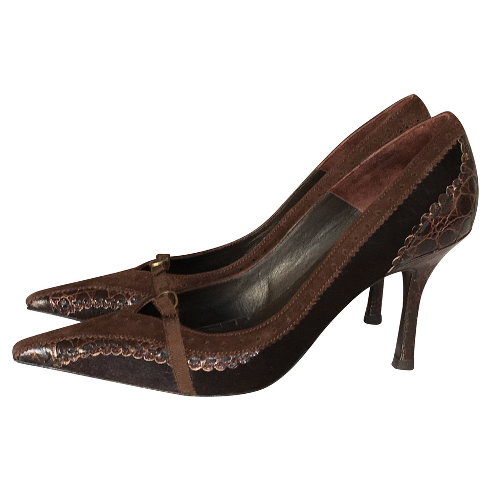 Pura Lopez pumps in marrone