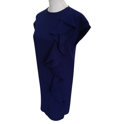 Christian Dior Kleid aus Seide in Blau