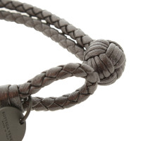 Bottega Veneta Armband Leer in Grijs