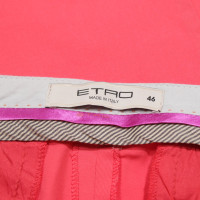 Etro Hose aus Baumwolle in Rot