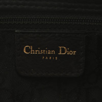 Christian Dior Lady Dior East West Leer in Zwart