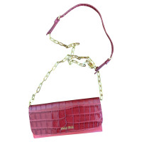 Miu Miu Clutch Bag Leather in Red