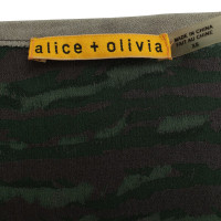 Alice + Olivia Green pattern dress