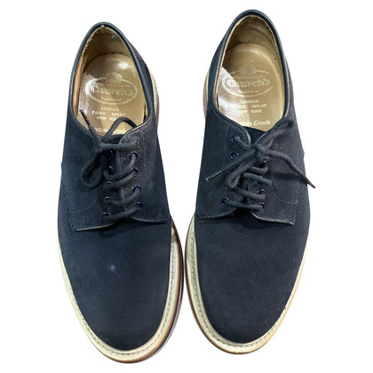 Church's Lace-up shoes Suede in Blue