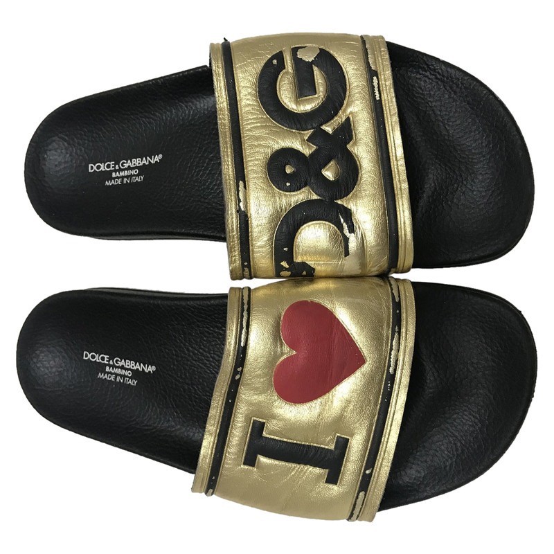 Dolce \u0026 Gabbana Sandals in Gold 