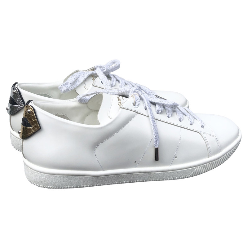 saint laurent white trainers