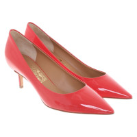 Salvatore Ferragamo Cuir verni pumps en rouge