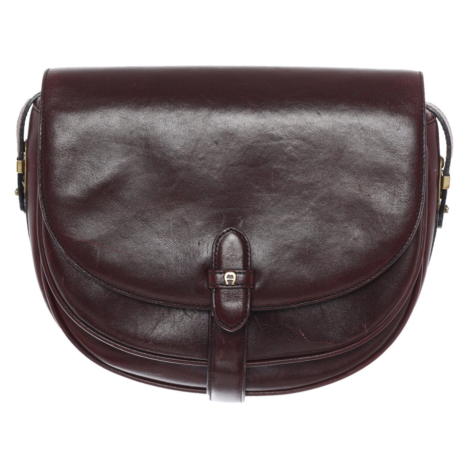 Aigner Shoulder bag Leather in Brown