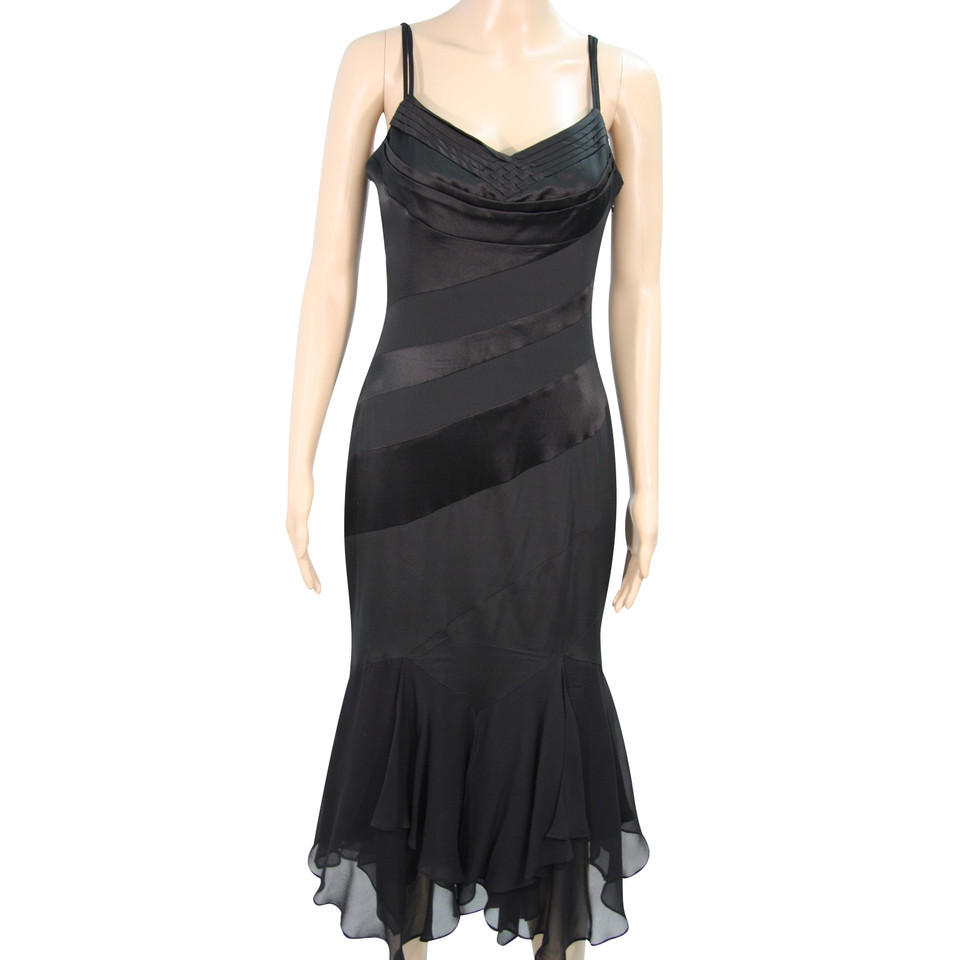 Karen Millen zijden jurk in zwart
