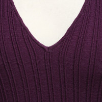 Alberta Ferretti Eggplant colored knit dress