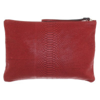 Coccinelle clutch snake leather