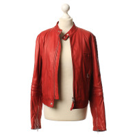 Jet Set Leather jacket in red