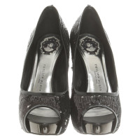 Philipp Plein Pumps/Peeptoes in Schwarz