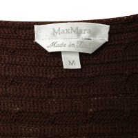 Max Mara Lavoro a maglia Top in marrone