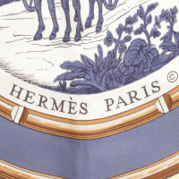 Hermès Foulard en soie avec motif imprimé