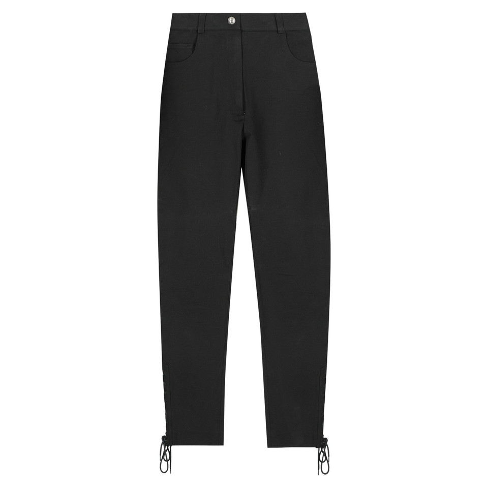 Chanel Paire de Pantalon en Coton en Noir