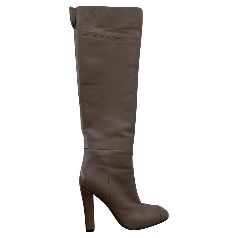 Agnona Boots Leather in Grey