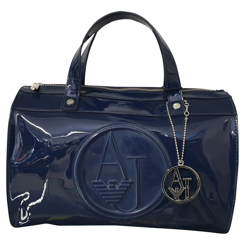 blue armani bag