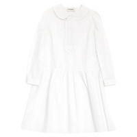 Saint Laurent Kleid aus Baumwolle in Weiß