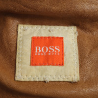 Boss Orange Blouson de cuir avec revers