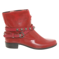 Marc Cain Ankle boots in Red