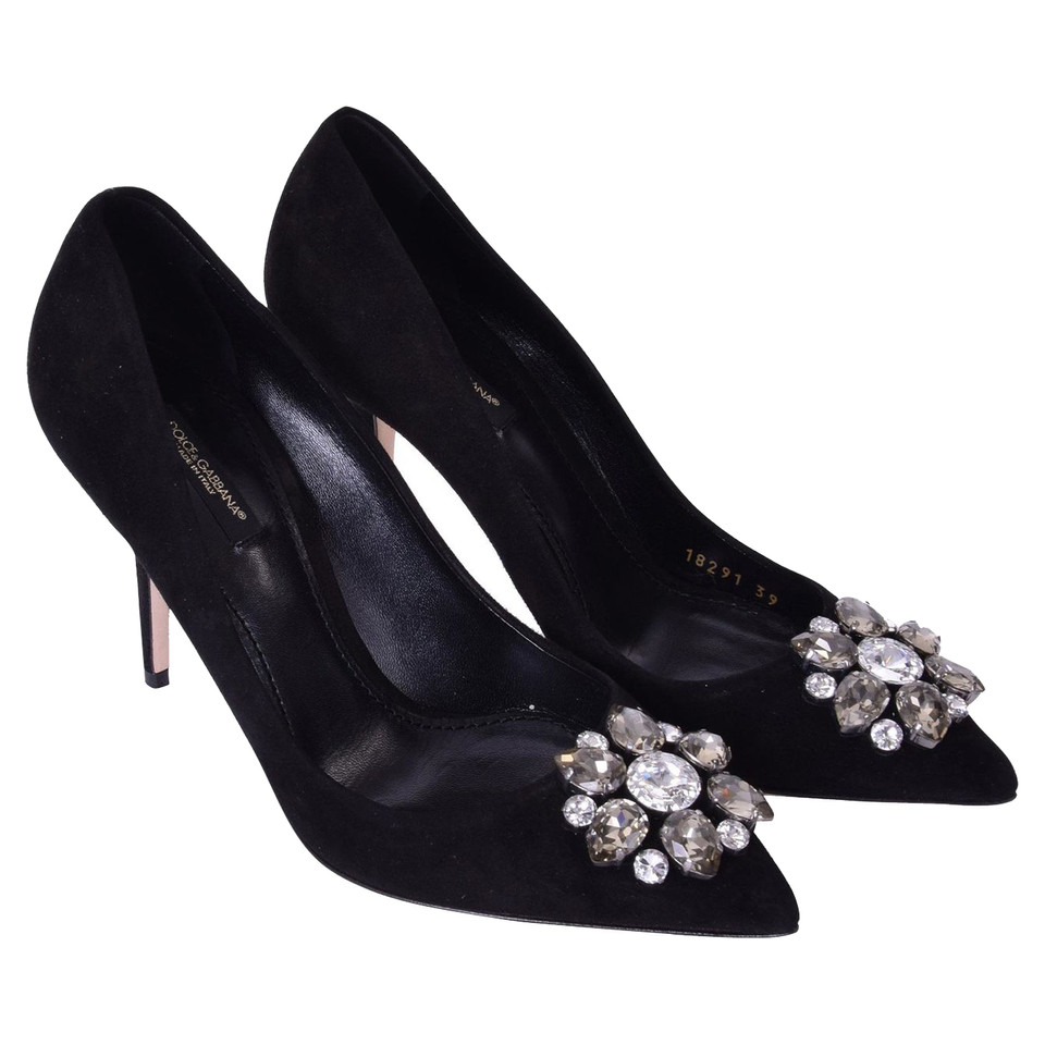 Dolce & Gabbana pumps with gemstone trimming
