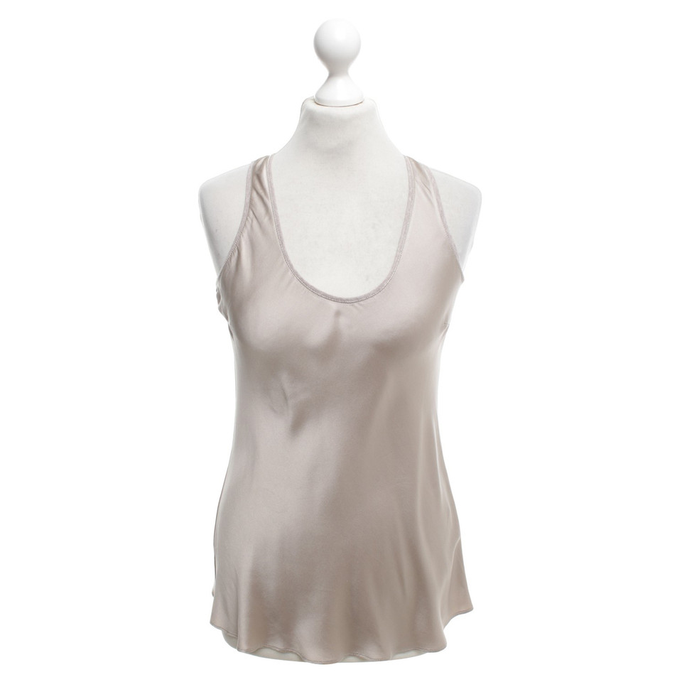 Brunello Cucinelli Silk top in Greige