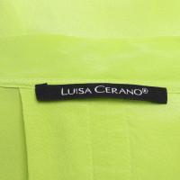 Luisa Cerano Chemisier en soie vert clair