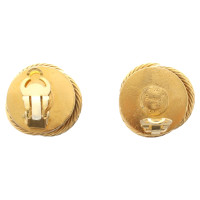 Chanel Boucles d'oreilles clip aux couleurs d'or