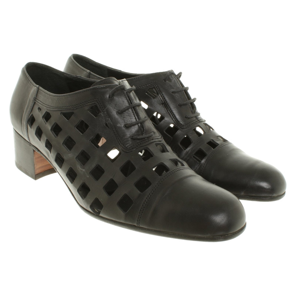 Jil Sander Chaussures à lacets en noir
