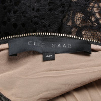 Elie Saab Kanten jurk in zwart