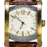 Bulgari Montre-bracelet en Cuir en Marron