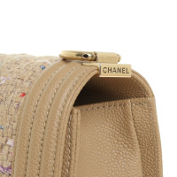 Chanel Boy Medium Leather in Beige