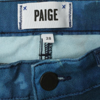 Paige Jeans Jeans con stampa panoramica 