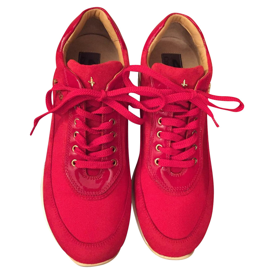 Cesare Paciotti Trainers Leather in Red