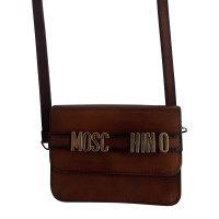 Moschino Handtasche aus Leder in Braun