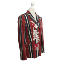 Dries Van Noten Blazer rayé en Multicolor