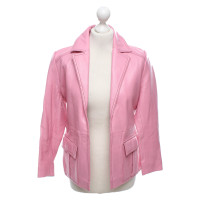 Ganni Jacket/Coat Leather in Pink