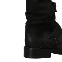 Ann Demeulemeester Black buckle boots, collection 2017