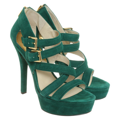 Michael Angel Sandals Leather in Green