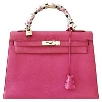 Hermès Kelly Bag 32 en Cuir en Rose/pink