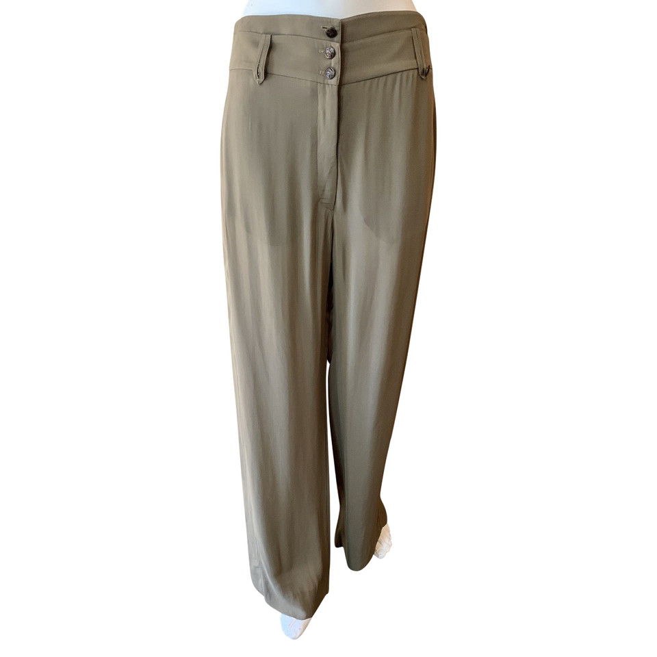 Balenciaga Trousers Viscose in Khaki